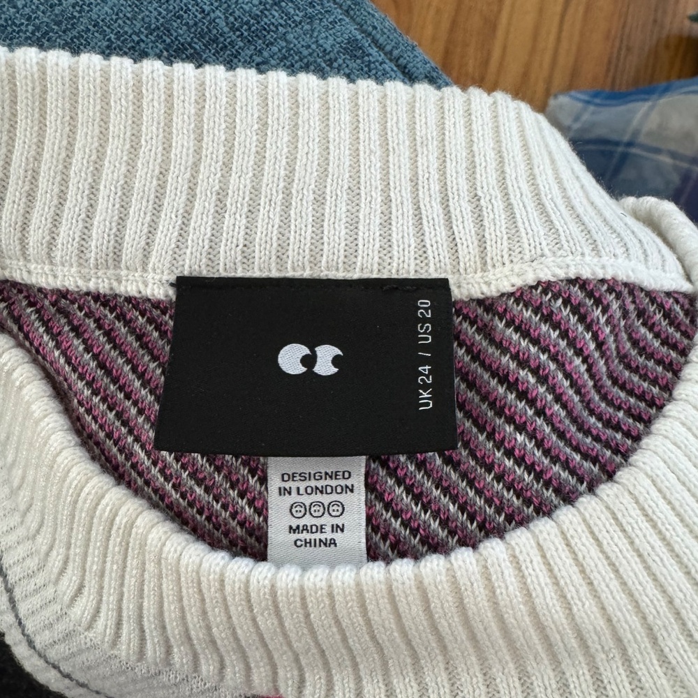 LAZY OAF G.E.M Shirt & Tie Sweater Vest, SIZE 20 (UK 24) - Picture 6 of 6